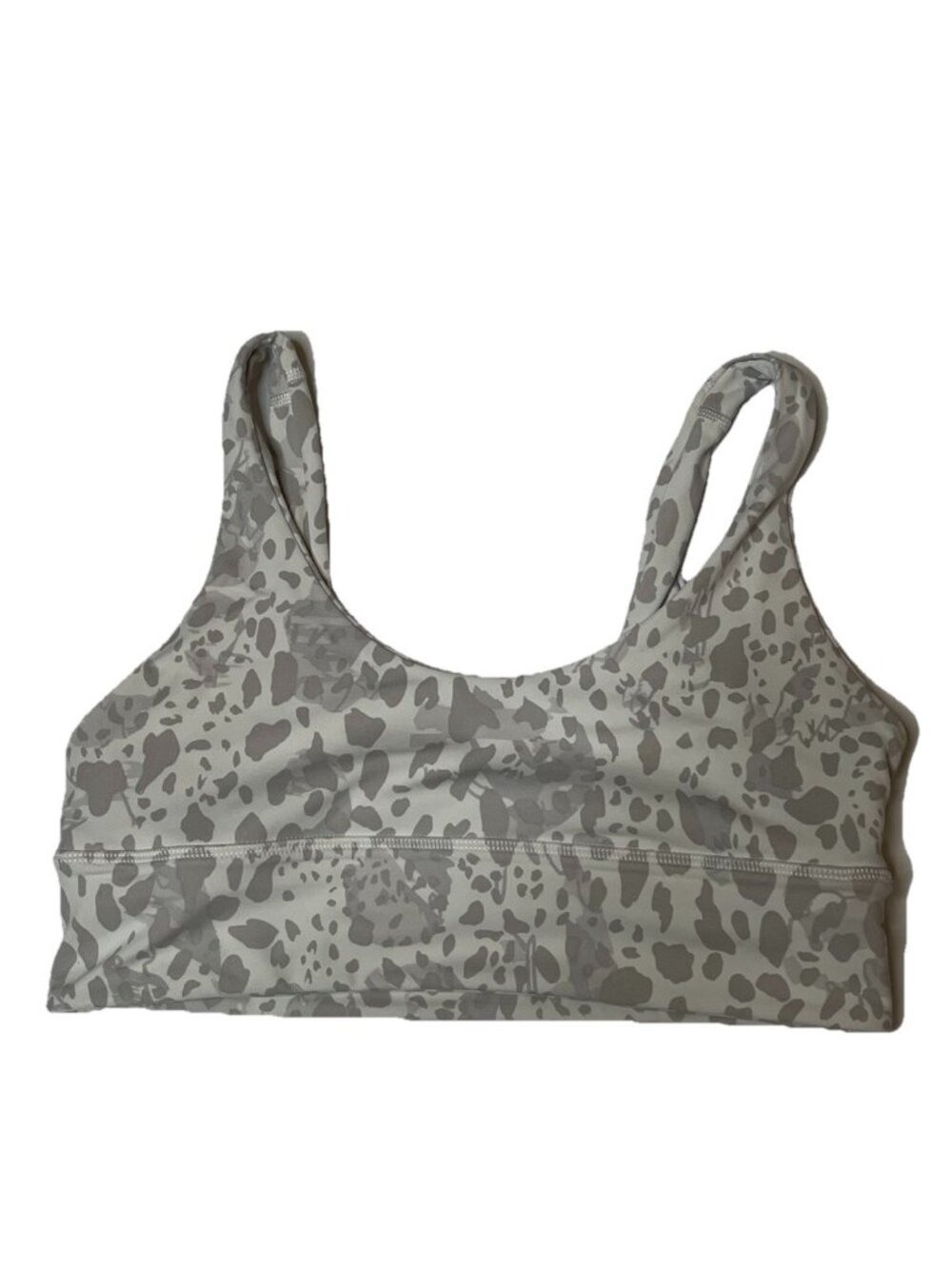 Lululemon Align Reversible Bra Sz 10 Black Gray Cheetah Nulu Yoga Sports Bra
